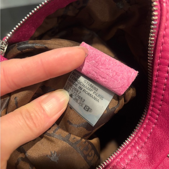 Authentic Longchamp Le Pliage Cuir Leather Zip Tote medium Shoulder Bag - Picture 9 of 16